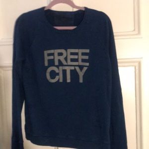 freecity navy sweatshirt